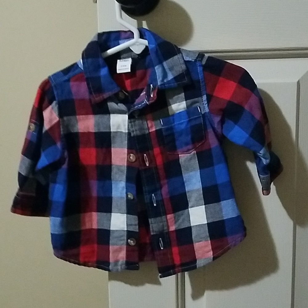 Baby boys button up